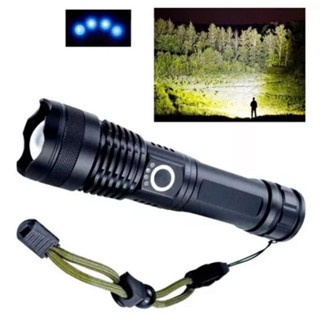 Lanterna Tática Militar de T9 Acampamento Recarregável 9990000w Ultra Potente Sitio Fazenda