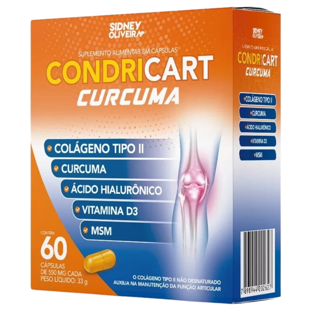 Condricart Cúrcuma / 60 Cápsulas 1 Frasco / Sidney Oliveira em Oferta na Shopee