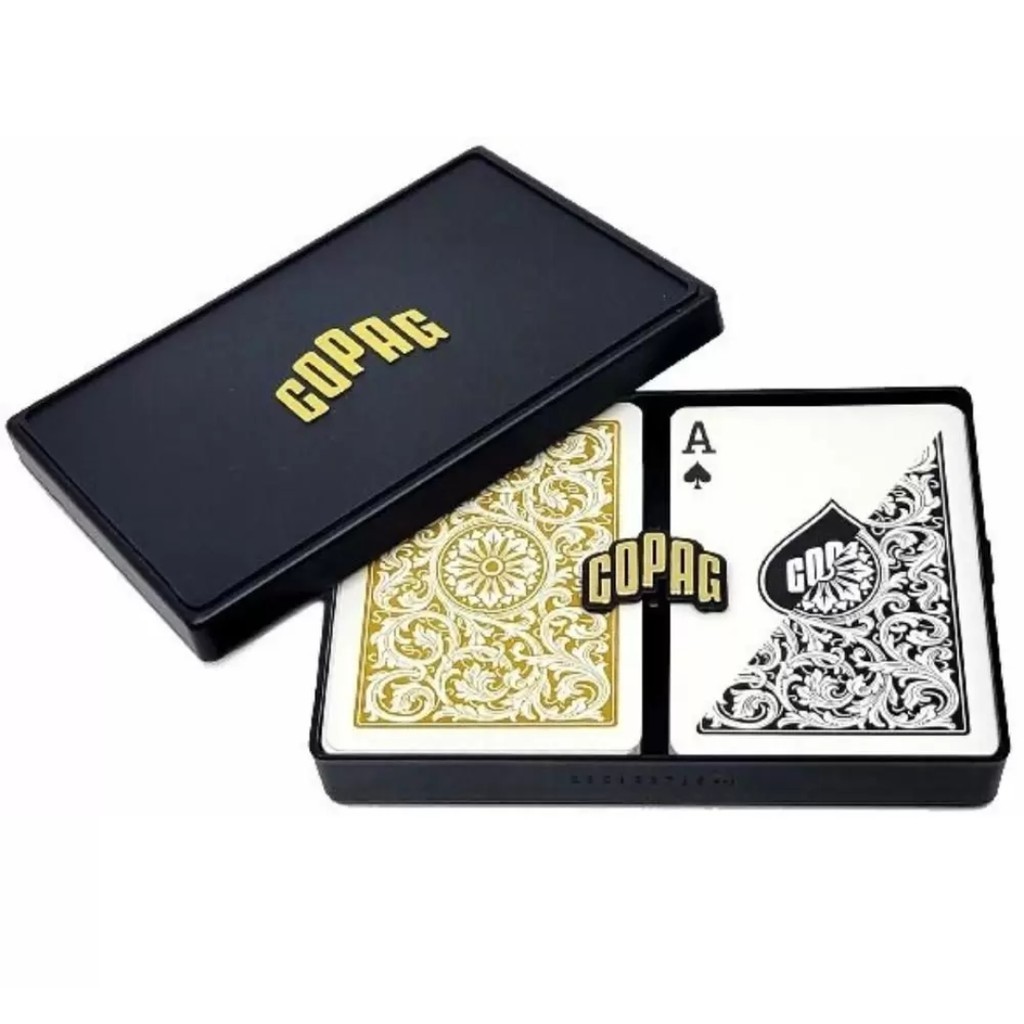 Baralho Class 1 Estojo com 2 Baralhos Sortidos Naipe Grande 57mm x 89mm Bridge Size - 1546 Copag 91678 em Oferta na Shopee