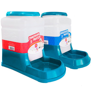 Kit Bebedouro Comedouro Automatico Cachorro Gato Prático 3Lt - Duplo em Oferta na Shopee