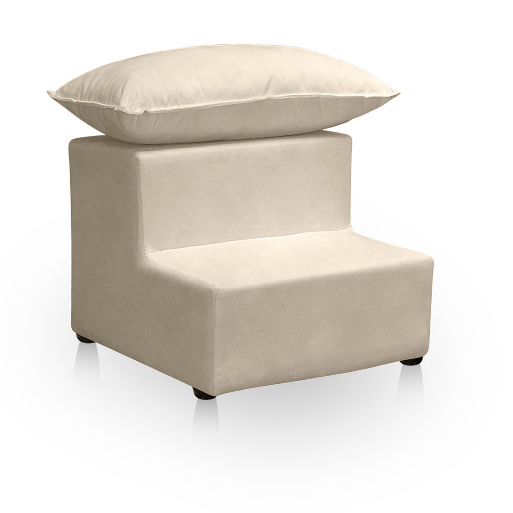 Escada Escadinha 2 Degraus Para Maca Estetica Com Almofada Clinica Tatuagem Suede