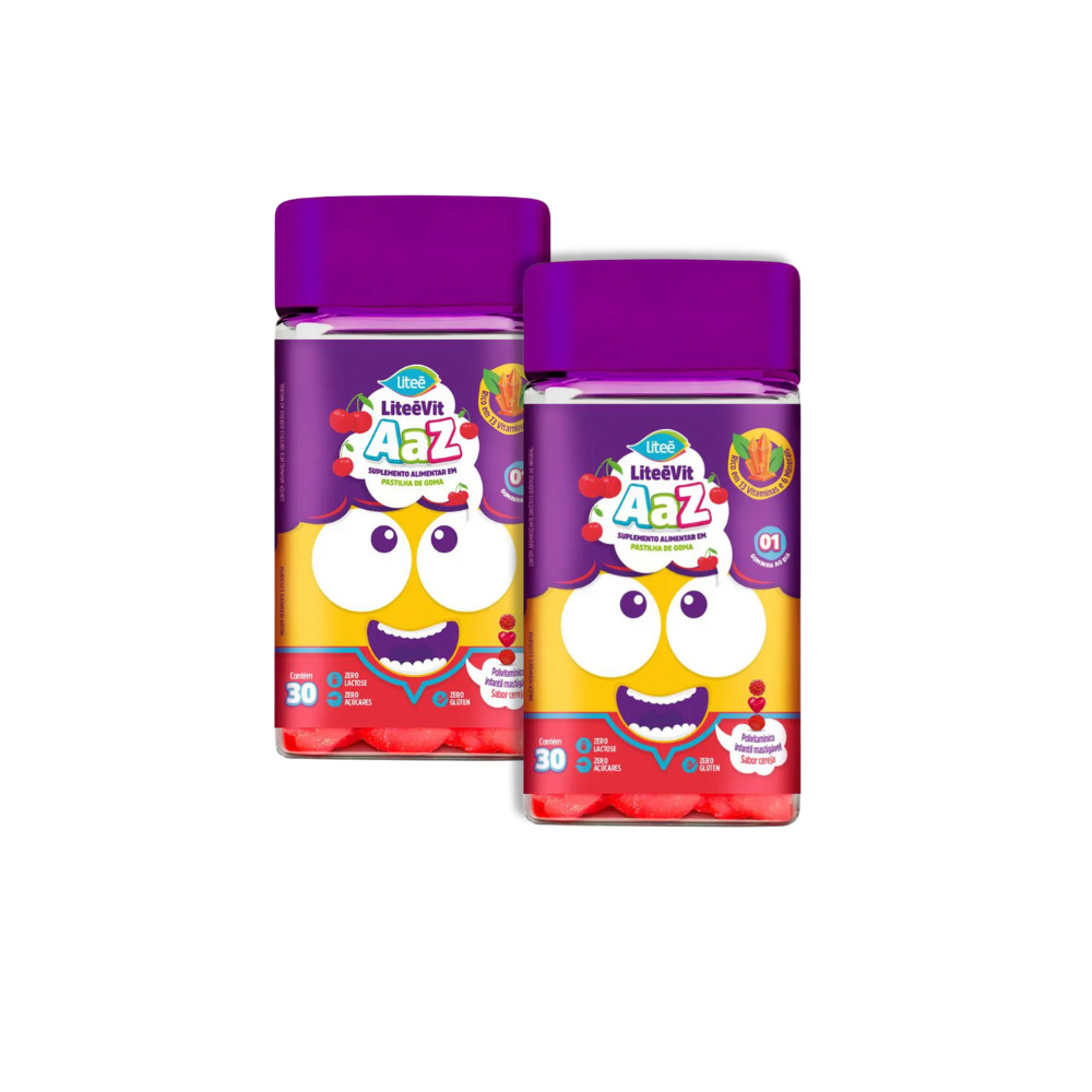 LiteéVit A-Z Gummy Kids 30 Gomas (Kit 2 Uni) - Liteé