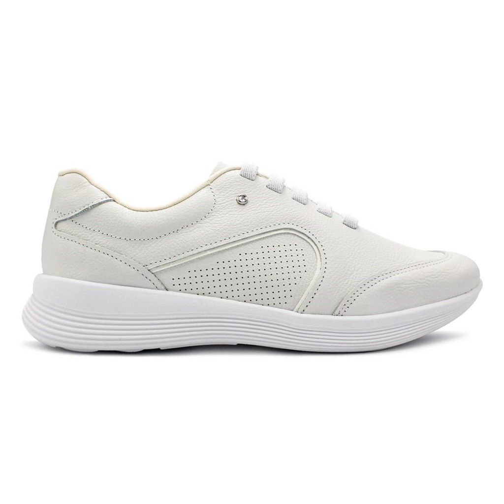 Tênis Usaflex Feminino Básico Couro e Elástico Conforto Casual UC0601 em Oferta na Shopee