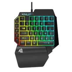 Teclado Gamer Single Hand KP-TE133 Rainbow Chroma
