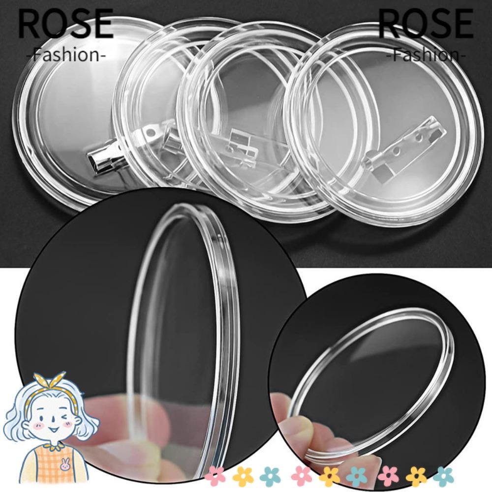 ROSEGOODS 20 Peças De Emblemas De Botão DIY , Emblema Acrílico De Alta Transparência Para Pintura Broche Redondo Feito À em Oferta na Shopee