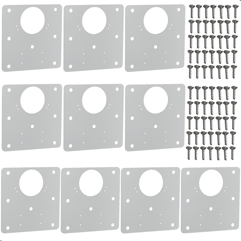 Kit 10 Placas Para Reparo De Porta Dobradiça Armário Mdf QDD