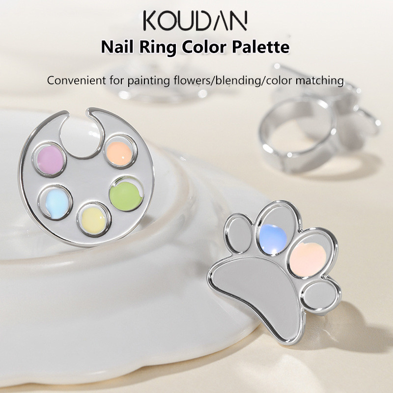 Anel De Palete De Arte Em Unhas Classificação De Cores MiNi Desenho Redondo KOUDAN em Oferta na Shopee