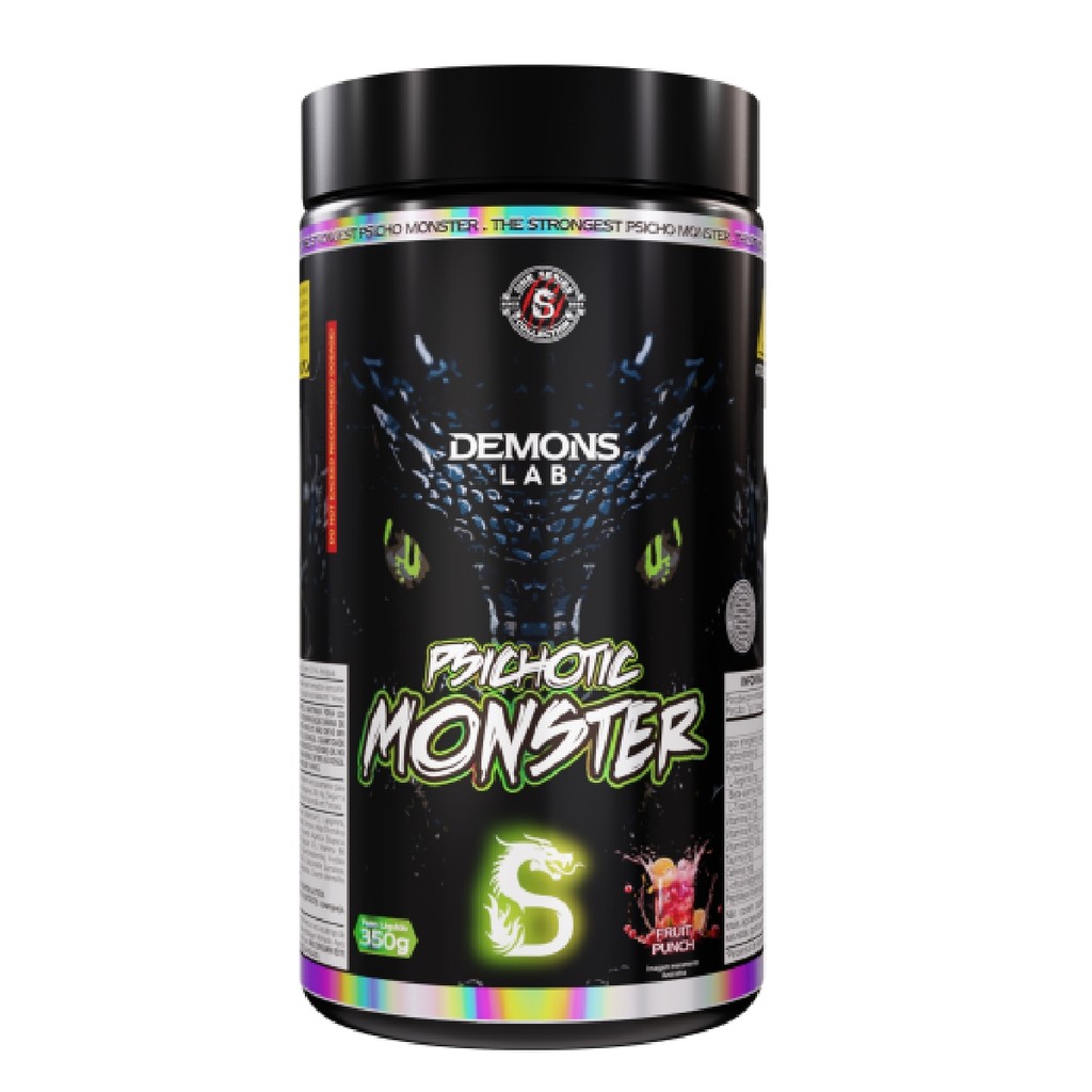 Demons Lab - Psichotic Monster Pote 350g Sabor Fruit Punch em Oferta na Shopee