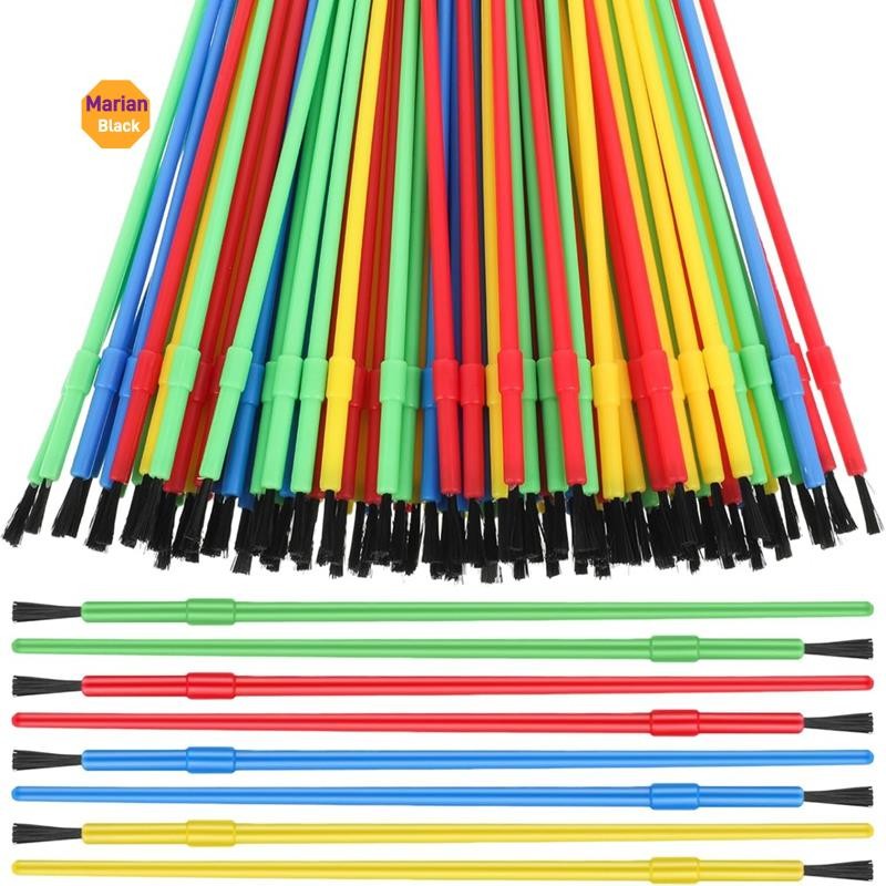 100 Peças Pincel De Pintura Em Massa Conjunto De Pincéis De Plástico A Óleo Aquarela Suprimentos De Sala De Aula Para Ar