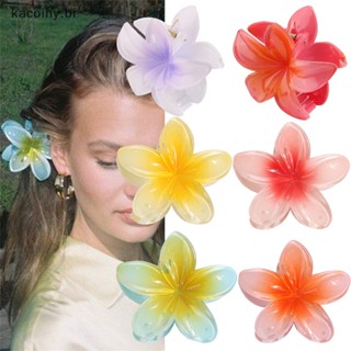Clipes De Garra De Cabelo De Flor Grande Havaiana Fino E Grosso Grampo De Cabelo Flor De Feriado De Praia Barrettes Acessórios