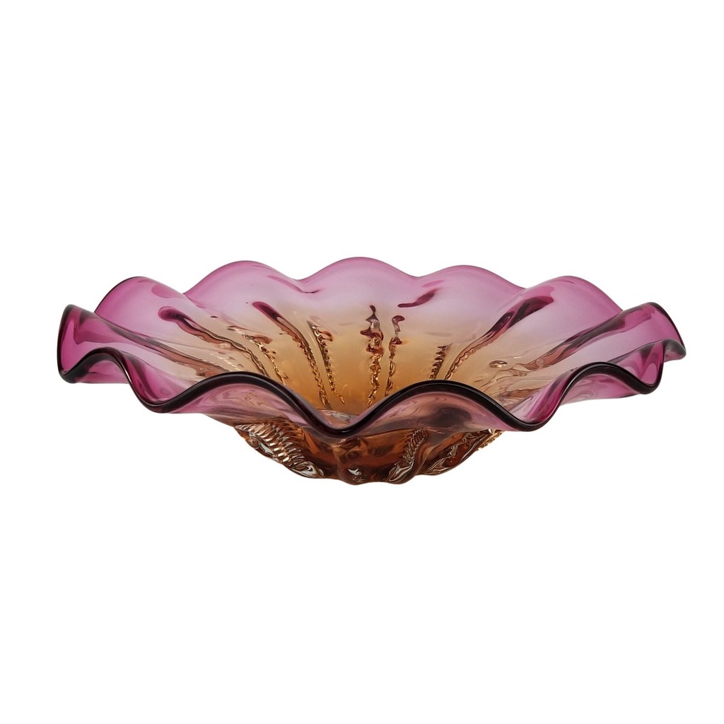 Centro de Mesa de Murano Grande Laradore - Rosa e Âmbar
