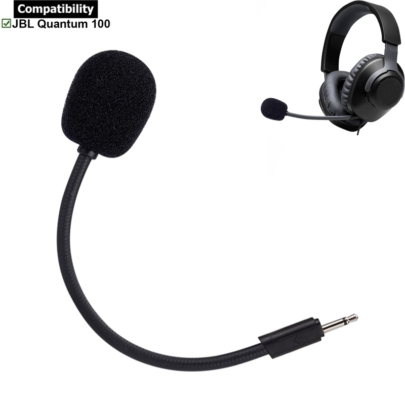 Fone De Ouvido 2,5mm Cabo Mic Boom Para Fones JBL Quantum 100 Q100 Microfone De Substituição Jogos