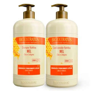 Kit Shampoo + Condicionador Bio Extratus Mel 1L
