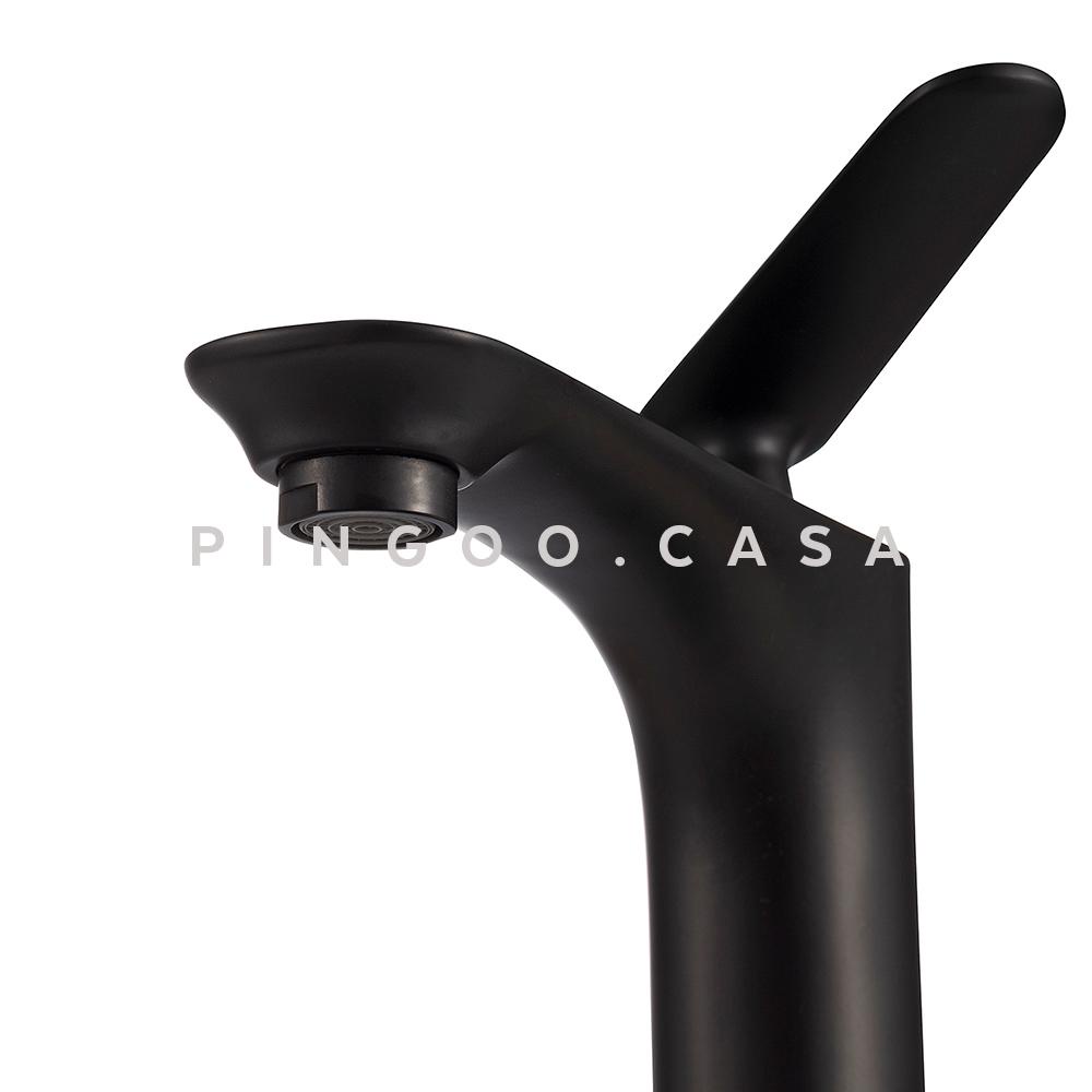 Detalhes do Torneira para banheiro Misturador Monocomando Baixa Caeté Pingoo - Preto