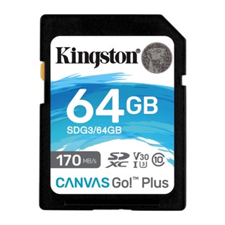 Cartão Memória SDXC 64GB Canvas Go Plus 170MBs Kingston