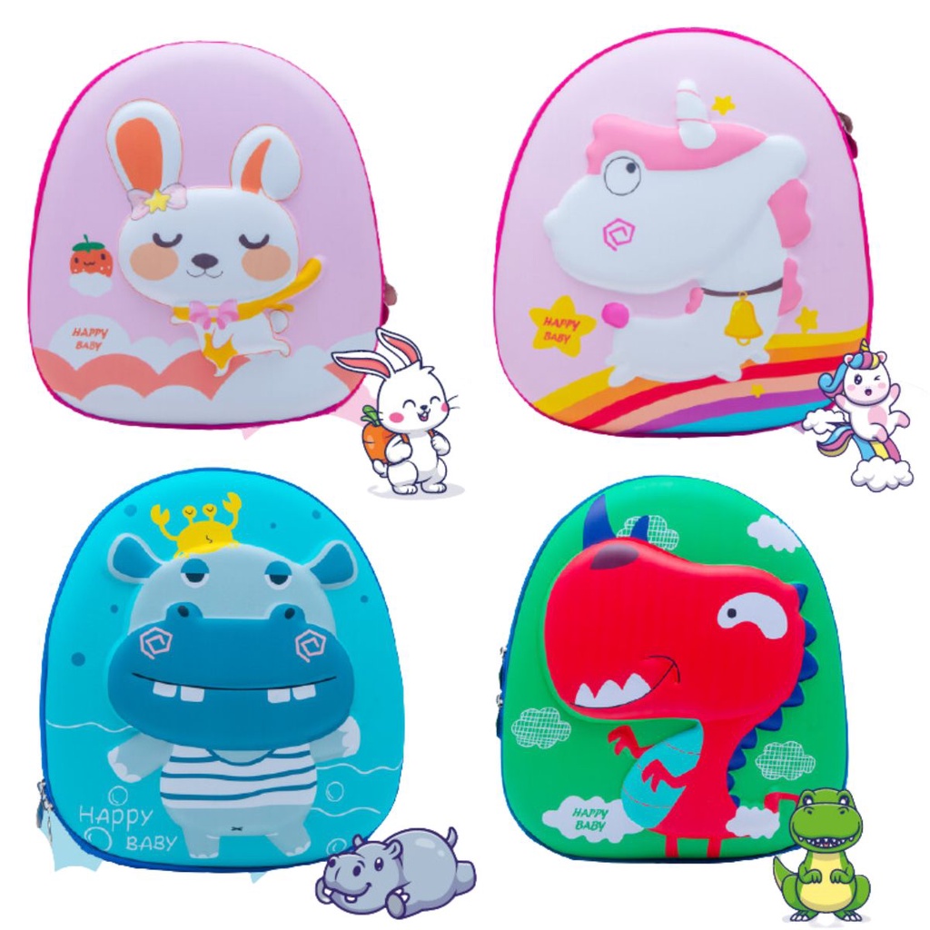 Mochila Infantil Escolar Menina Menino Pets Unicórnio Dinossauro