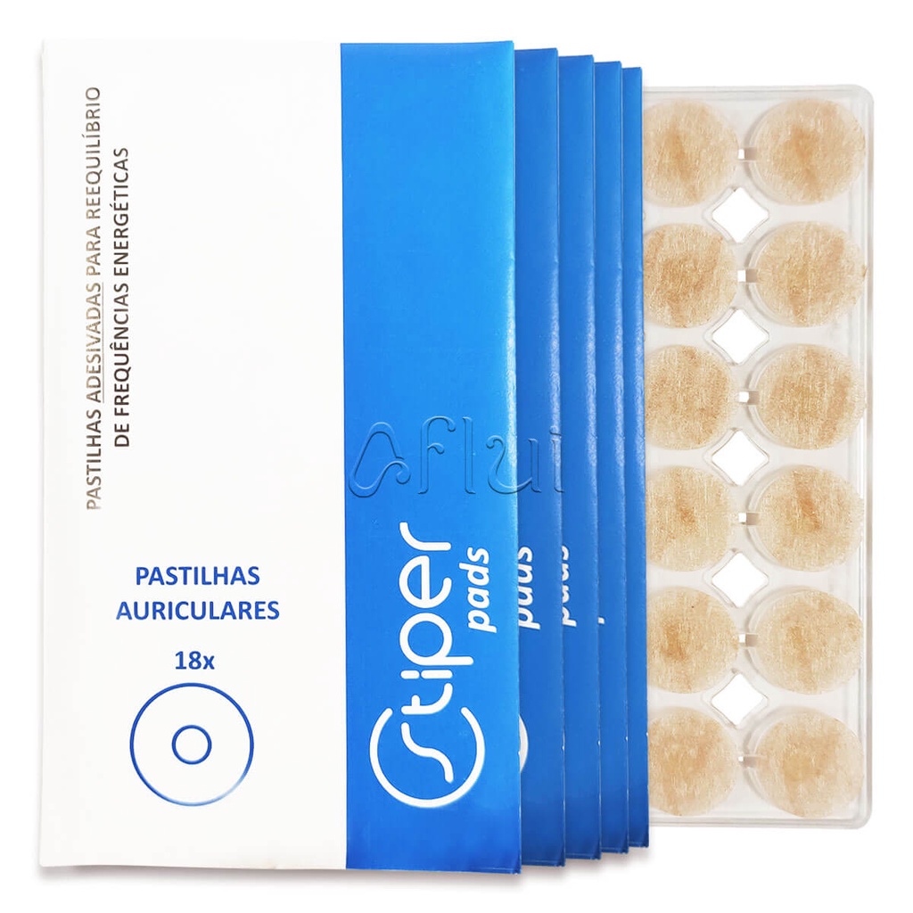 Stiper Pads Auricular 90 Pastilhas de Silício com Micropore Stiperterapia