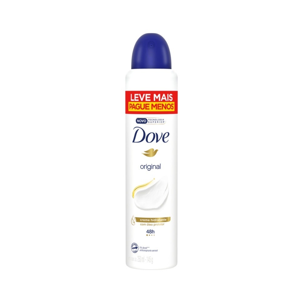 Desodorante Aerosol Dove Feminino Original 250ml em Oferta na Shopee