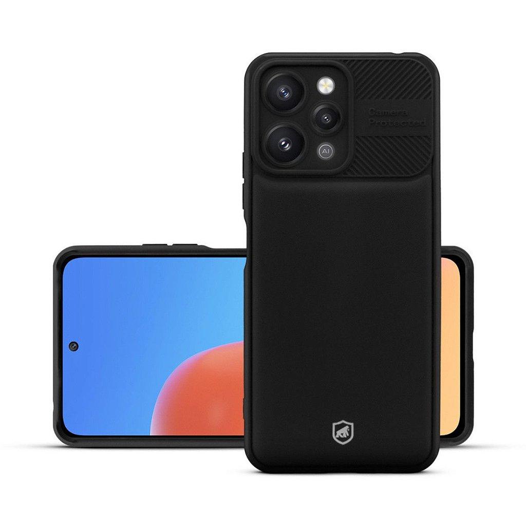 Capa Case Capinha Symetric para Redmi 12 Preta - Proteção Reforçada com Policarbonato Gshield em Oferta na Shopee