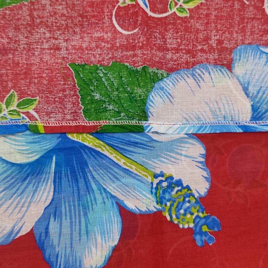 Toalha de Mesa Chita Flor Vermelho -  70x70cm - 1 unidade - Rizzo em Oferta na Shopee