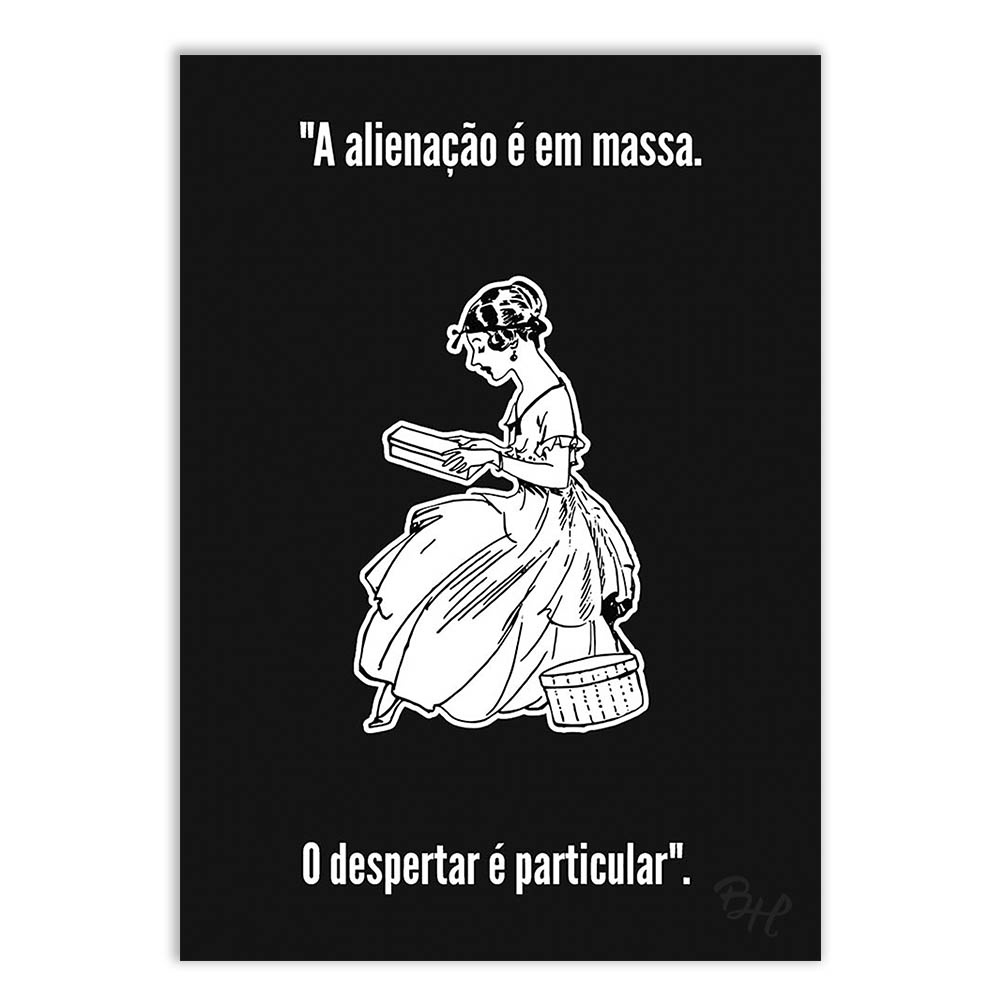 Placa Quadro Decorativo Frase O Despertar É Particular Livros Literatura