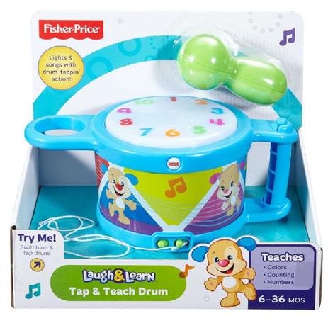 Tambor Aprender e Brincar - Fisher Price - Fisher-Price