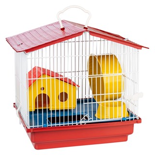 Gaiola Hamster 1 Andar Teto Plástico Segurança Conforto Jel Plast Pet Roe