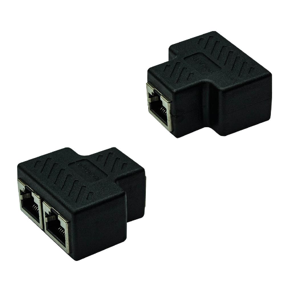 8x Duplicador De Saídas Cabo De Rede Rj45 Internet Divisor Y