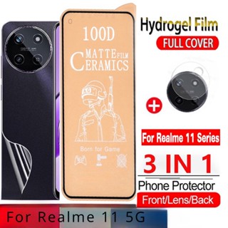 3 Em 1 Realme 11 5G Vidro Cerâmico Temperado Para 11X 11 10 Pro + 5G GT Neo Master Edition 5G Protetor De Tela Mate