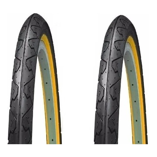 Pneu Faixa Amarelo Aro 26 X 1.95 Bike Kenda Ciclismo Asfalto