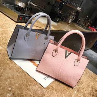 Lovito Bolsa Pequena de Metal Básica para Mulheres LFA06041 (Cinza/Rosa/Preto)