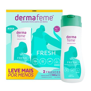 Kit Sabonete Líquido Íntimo Dermafeme Fresh com 2 Unidades