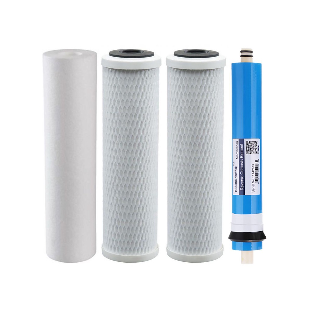 Kit Refil Osmose Reversa Consumo 390 l/dia Membrana 100gpd