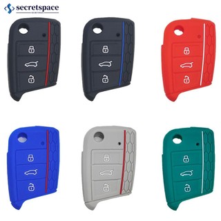 Carro 3 Botões Chave De Silicone Para Capa De Dobrável Proteção Remota Do Fob VW Polo Golf 7 Tiguan Acessórios