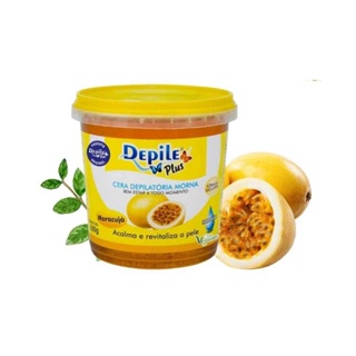Cera Depilatória Maracujá Hidrossolúvel Vegana Depile Plus 600g em Oferta na Shopee