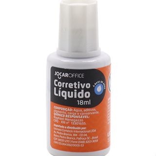 Corretivo Líquido 18ml Material Escolar Escritório Branquinho Leo&Leo