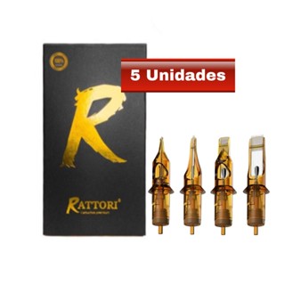Cartucho Universal Rattori para Tatuagem Traco ou Pintura - 5 Unidades