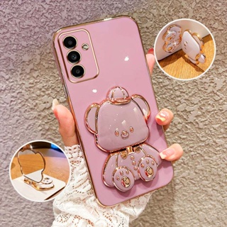 Capa De Telefone À Prova De Choque Para Samsung Galaxy A55 A15 A54 A34 A24 A14 5G 4G A04S Bonito 3D Chapéu Bebê Urso Sup em Oferta na Shopee
