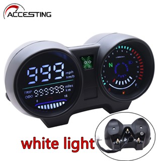 Novo Painel De Velocímetro LED Branco Digital Eletrônico De Motos RPM Medidor De Para Brasil TITAN 150 Honda CG150 Fan150 2010 2012 em Oferta na Shopee
