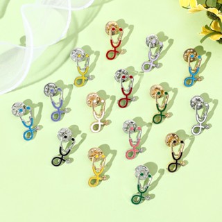 Estetoscópio Multicolor Broches Médico Crachá Acessórios Para Pinos