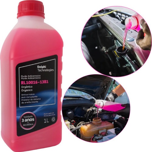 Aditivo Para Radiador Pronto Uso Delphi 1l Orgânico Rosa em Oferta na Shopee