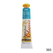 Tinta óleo Acrilex azul turquesa 363 20ml