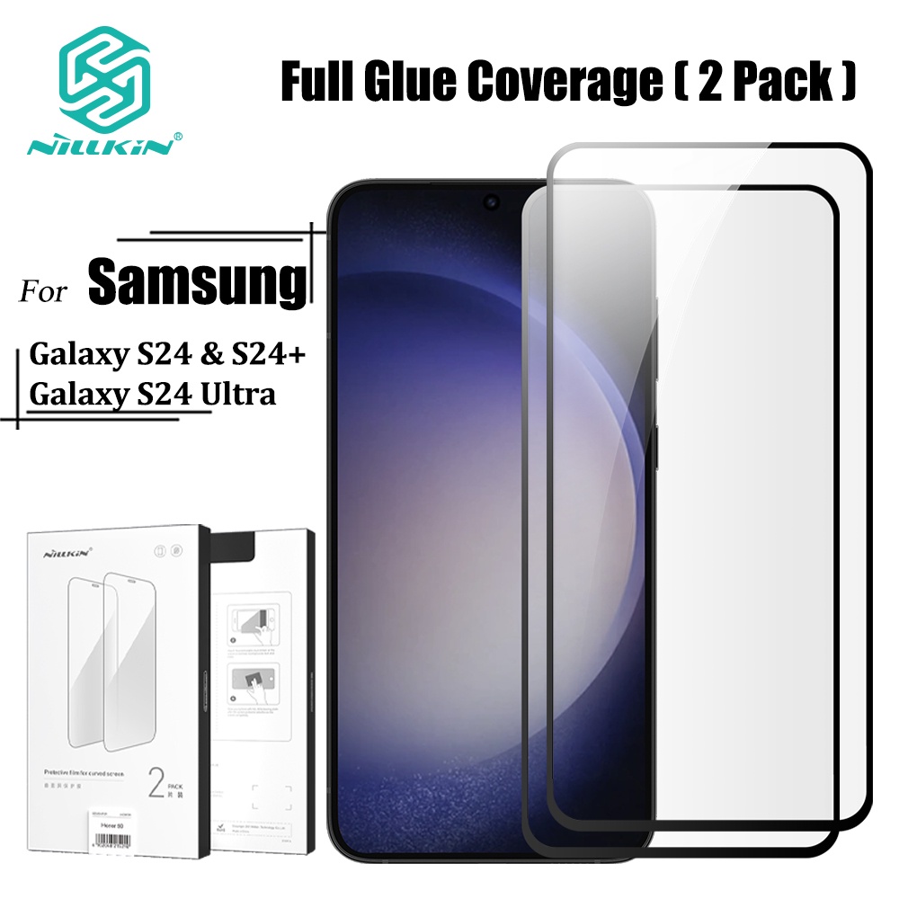 Protetor De Tela NILLKIN 2 PCS Para Samsung Galaxy S24 Ultra S24 Plus S24 + S24 (Vidro Não Temperado) em Oferta na Shopee