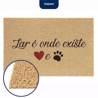 Capacho Vinil Pet 40cm x 60cm Lar Onde Existe Kapazi