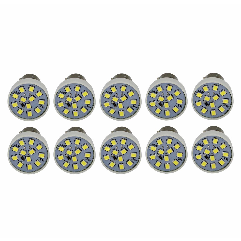Caixa 10 Lampadas Led 1141 1 Polo 24v - 10pc Ap1208 1141 Branco Branco-frio - Spare Parts and Accessories for Vehicles