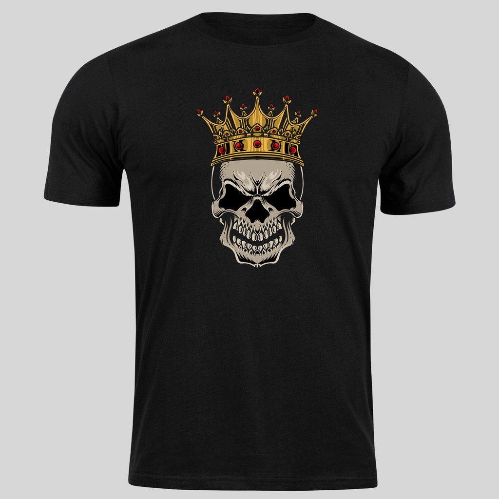 Camiseta rei caveira king skull moda de rua street wear swag