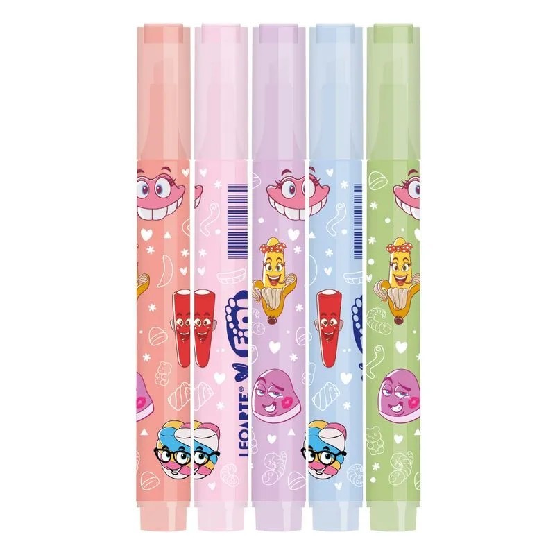 Marca-Texto Corpo Estampado com Aroma Fini - Leo&Leo (Leonora) em Oferta na Shopee