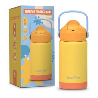Garrafa Term.Kids 400ml Amarelo Brasfoot 14171 em Oferta na Shopee