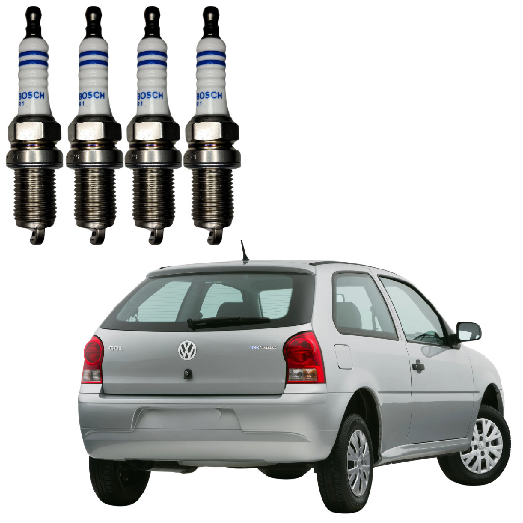 Vela De Ignição Bosch Volkswagen Gol G5 1.6 Flex 2008 A 2012