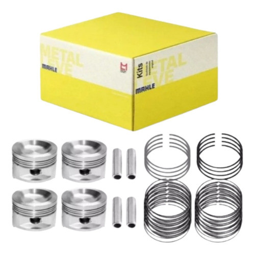 Kit Pistão e Anel 0,50 - GM Celta 1.0 8V VHC 2006 2007 2008 2009 Gasolina - Metal Leve SPA9186050